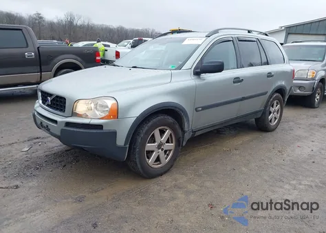2004 Volvo Xc90 2.5T Awd z USA, uszkodzony, nr VIN YV1CZ59H541092970